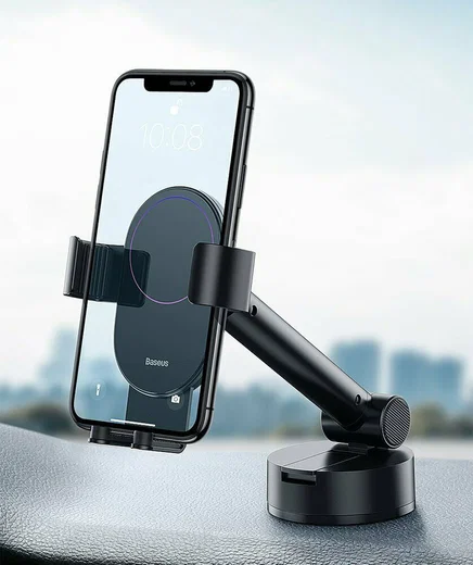 Baseus Gravity Raam/Dashboard Telefoonhouder met Zuignap Zwart afbeelding 13