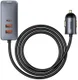 Baseus Auto Snellader 120W met 2 USB en 2 USB-C Fast Charge Poorten 1.5 meter afbeelding 1