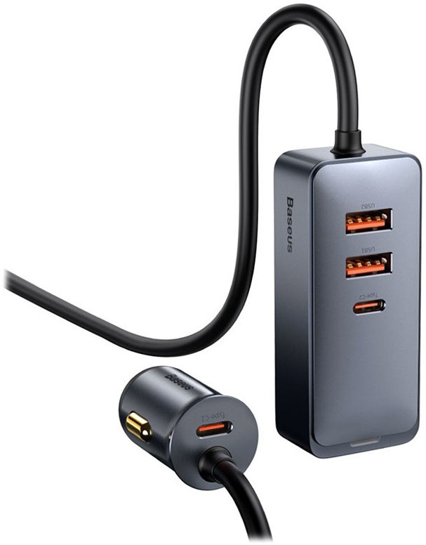 Baseus Auto Snellader 120W met 2 USB en 2 USB-C Fast Charge Poorten 1.5 meter afbeelding 13