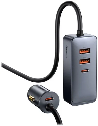 Baseus Auto Snellader 120W met 2 USB en 2 USB-C Fast Charge Poorten 1.5 meter afbeelding 13