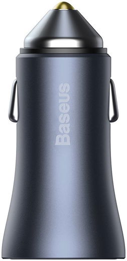 Baseus Fast Charge Autolader 40W PD + Lightning Kabel 1M Grijs afbeelding 6