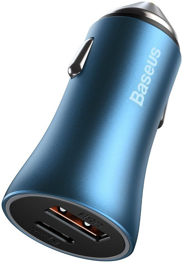 Baseus Fast Charge Autolader 40W PD + Lightning Kabel 1M Blauw afbeelding 7