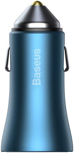 Baseus Fast Charge Autolader 40W PD + Lightning Kabel 1M Blauw afbeelding 8