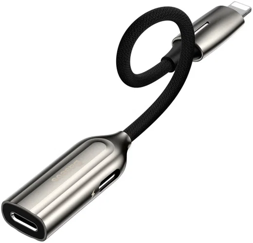 Baseus Lightning 2-in-1 audio converter en adapter afbeelding 3