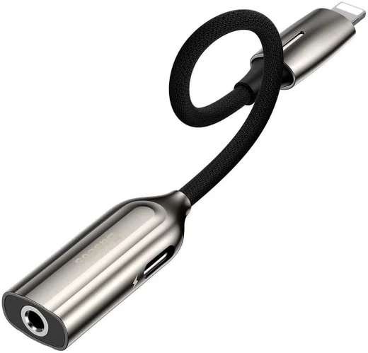 Baseus Apple Lightning Splitter naar Lightning en Audio 3.5mm Jack afbeelding 1