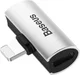 Baseus Splitter Lightning naar 2x Lightning Zilver afbeelding 1