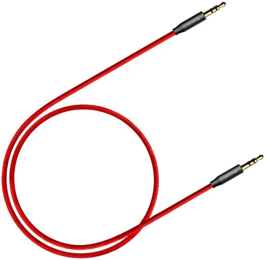 Baseus Yiven M30 3.5 mm Jack Verlengkabel 1.5M Rood / Zwart afbeelding 6