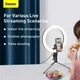 Baseus LED Ring Licht Tripod Statief en Houder voor Smartphone afbeelding 7