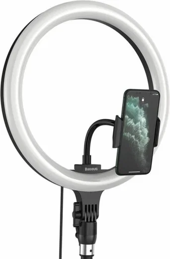 Baseus LED Ring Licht Tripod Statief en Houder voor Smartphone afbeelding 2