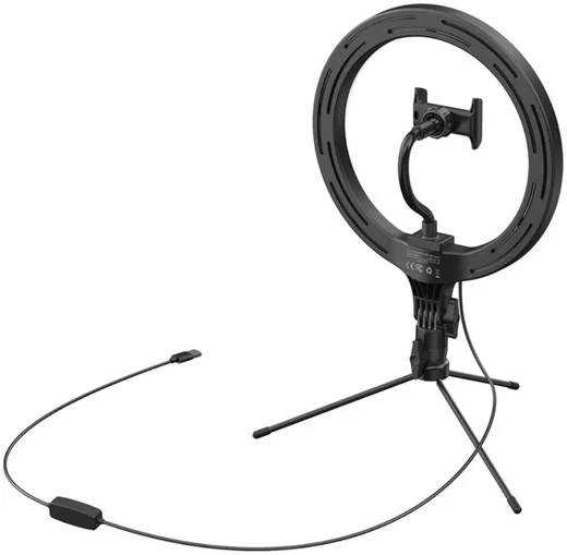 Baseus LED Ring Licht Tripod Statief en Houder voor Smartphone afbeelding 12