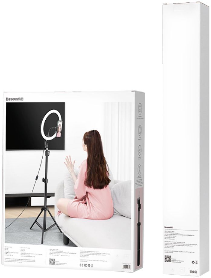 Baseus LED Ring Licht met Statief en Houder voor Smartphone afbeelding 11