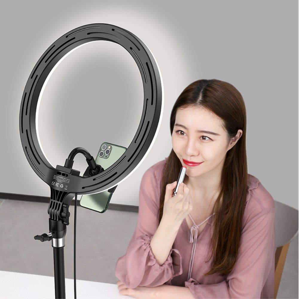 Baseus LED Ring Licht met Statief en Houder voor Smartphone afbeelding 12