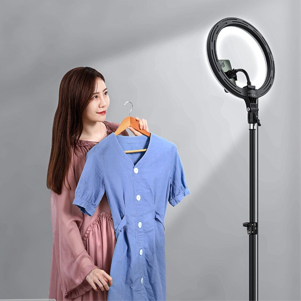 Baseus LED Ring Licht met Statief en Houder voor Smartphone afbeelding 13