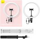 Baseus LED Ring Licht met Statief en Houder voor Smartphone afbeelding 15