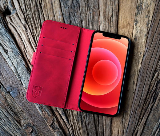 Rosso Element Apple iPhone 11 Hoesje Book Cover Rood afbeelding 7