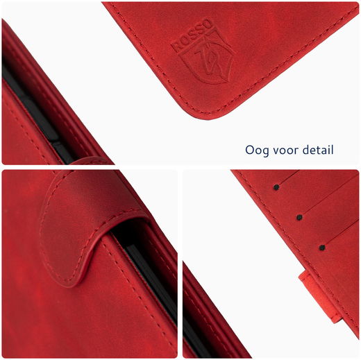 Rosso Element Apple iPhone 11 Hoesje Book Cover Rood afbeelding 4