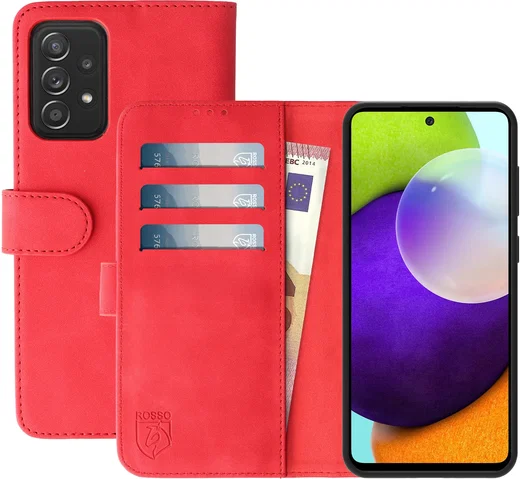 Rosso Element Samsung Galaxy A52 / A52S Hoesje Wallet Rood afbeelding 1