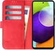 Rosso Element Samsung Galaxy A52 / A52S Hoesje Wallet Rood afbeelding 11