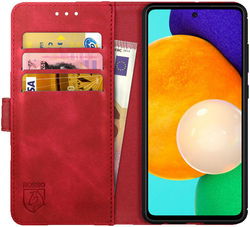 Rosso Element Samsung Galaxy A52 / A52S Hoesje Wallet Rood afbeelding