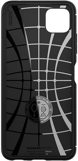 Spigen Rugged Armor Samsung Galaxy A22 5G Hoesje Back Cover Zwart afbeelding 11