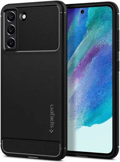 Spigen Rugged Armor Samsung Galaxy S21 FE Hoesje Back Cover Zwart afbeelding 14