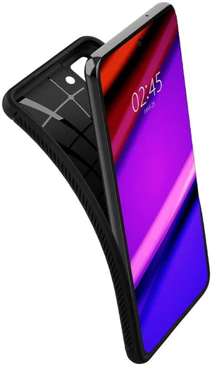 Spigen Rugged Armor Samsung Galaxy S21 FE Hoesje Back Cover Zwart afbeelding 2