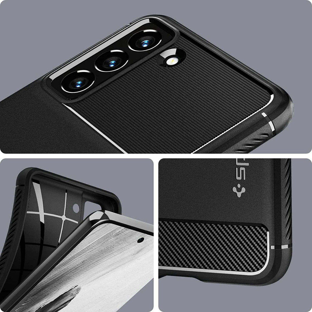 Spigen Rugged Armor Samsung Galaxy S21 FE Hoesje Back Cover Zwart afbeelding 6