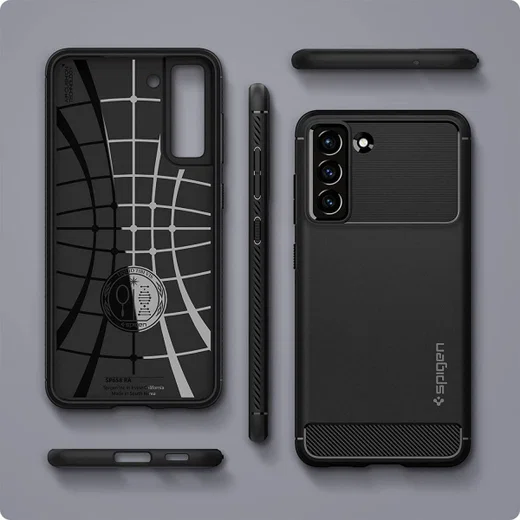 Spigen Rugged Armor Samsung Galaxy S21 FE Hoesje Back Cover Zwart afbeelding 8