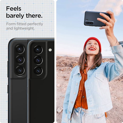 Spigen Thin Fit Samsung Galaxy S21 FE Hoesje Back Cover Zwart afbeelding 7