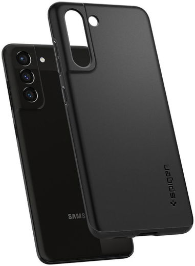 Spigen Thin Fit Samsung Galaxy S21 FE Hoesje Back Cover Zwart afbeelding 2