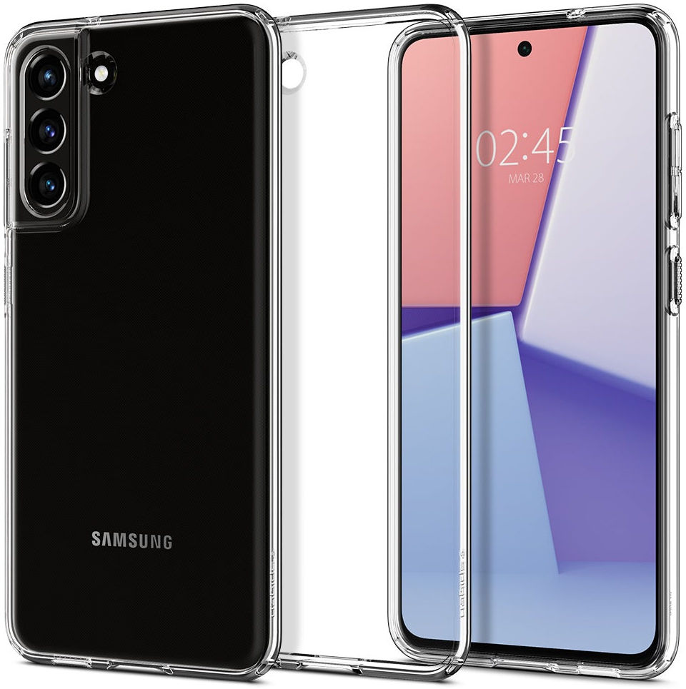 Spigen Liquid Crystal Samsung Galaxy S21 FE Hoesje Transparant afbeelding 1