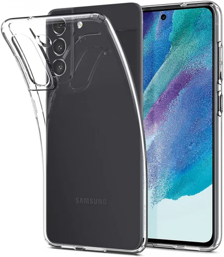 Spigen Liquid Crystal Samsung Galaxy S21 FE Hoesje Transparant afbeelding 2