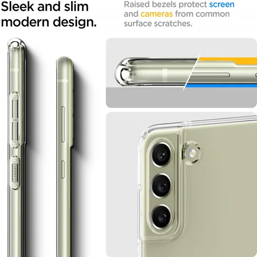 Spigen Liquid Crystal Samsung Galaxy S21 FE Hoesje Transparant afbeelding 5