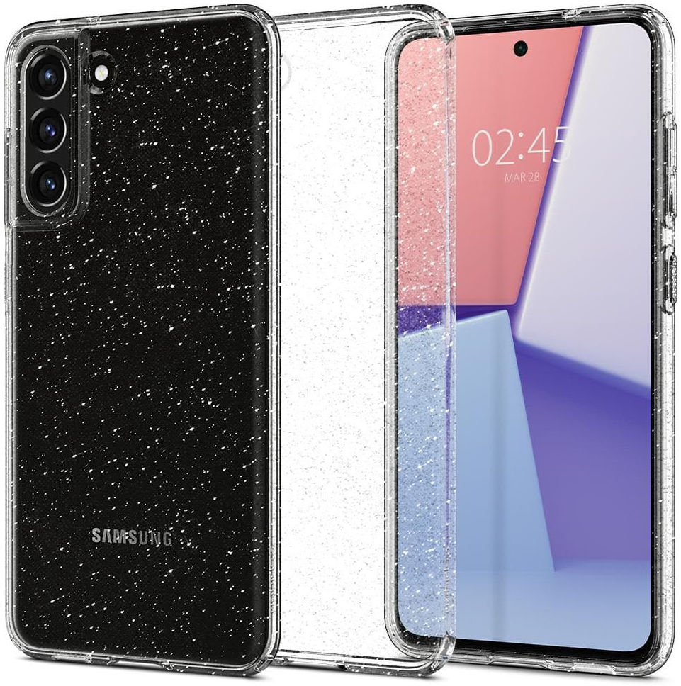 Spigen Liquid Crystal Samsung Galaxy S21 FE Hoesje Glitter afbeelding 1