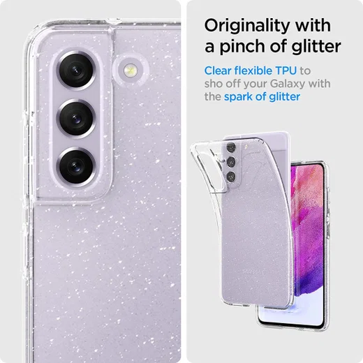 Spigen Liquid Crystal Samsung Galaxy S21 FE Hoesje Glitter afbeelding 5