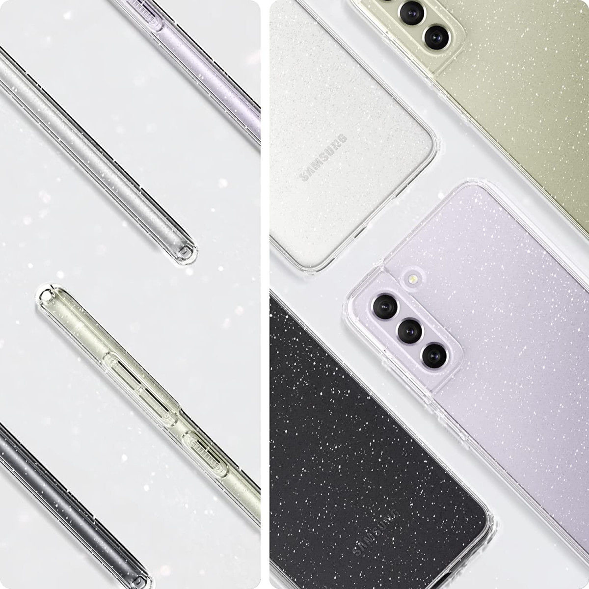 Spigen Liquid Crystal Samsung Galaxy S21 FE Hoesje Glitter afbeelding 7