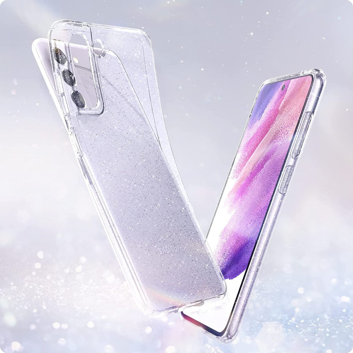 Spigen Liquid Crystal Samsung Galaxy S21 FE Hoesje Glitter afbeelding 8