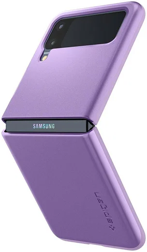 Spigen Thin Fit Samsung Galaxy Z Flip 3 Hoesje Paars afbeelding 1