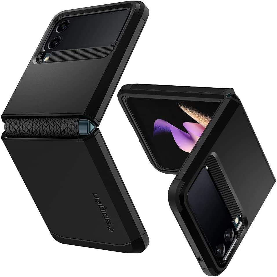 Spigen Tough Armor Samsung Galaxy Z Flip 3 Hoesje Zwart afbeelding 1