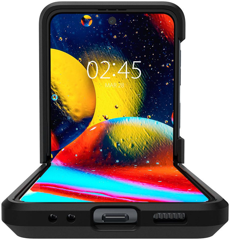 Spigen Tough Armor Samsung Galaxy Z Flip 3 Hoesje Zwart afbeelding 2