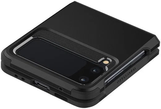 Spigen Tough Armor Samsung Galaxy Z Flip 3 Hoesje Zwart afbeelding 4