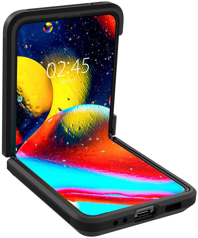 Spigen Tough Armor Samsung Galaxy Z Flip 3 Hoesje Zwart afbeelding 5