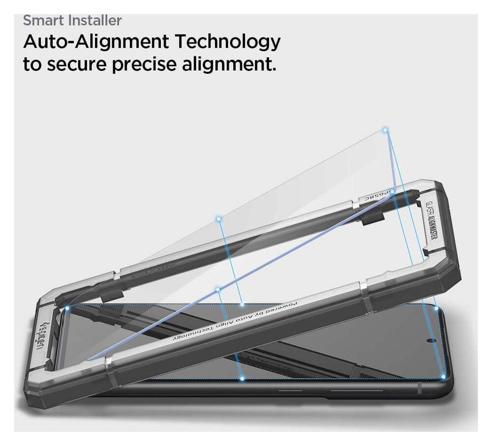 Spigen AlignMaster Samsung Galaxy S21 FE Screen Protector (2-Pack) afbeelding 4