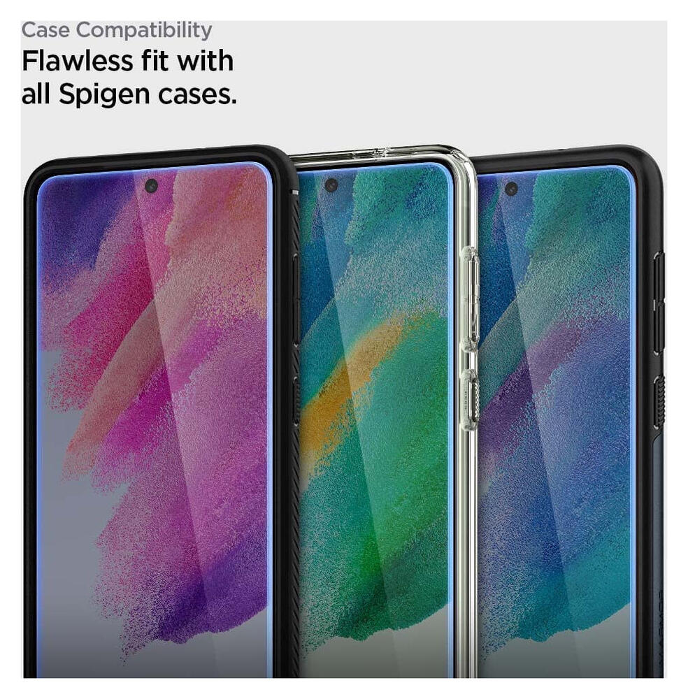 Spigen AlignMaster Samsung Galaxy S21 FE Screen Protector (2-Pack) afbeelding 9