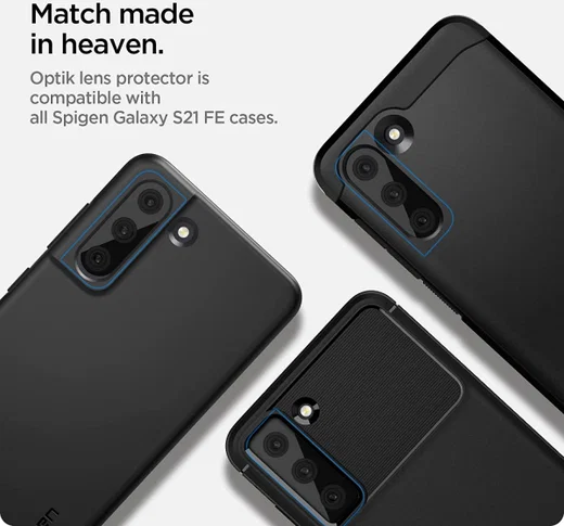 Spigen Optik Samsung Galaxy S21 FE Camera Lens Protector (2-Pack) afbeelding 7