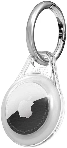 Spigen Cyrill Shine Hoes Apple AirTag Sleutelhanger Clear afbeelding 1