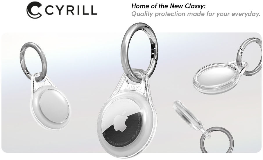Spigen Cyrill Shine Hoes Apple AirTag Sleutelhanger Clear afbeelding 5