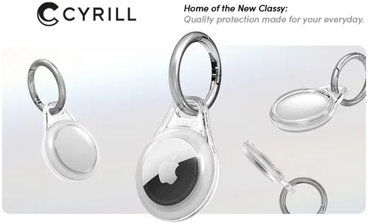 Spigen Cyrill Shine Hoes Apple AirTag Sleutelhanger Clear afbeelding 5