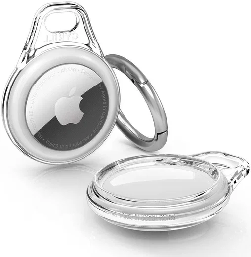 Spigen Cyrill Shine Hoes Apple AirTag Sleutelhanger Clear afbeelding 3