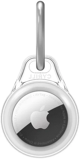 Spigen Cyrill Shine Hoes Apple AirTag Sleutelhanger Clear afbeelding 11